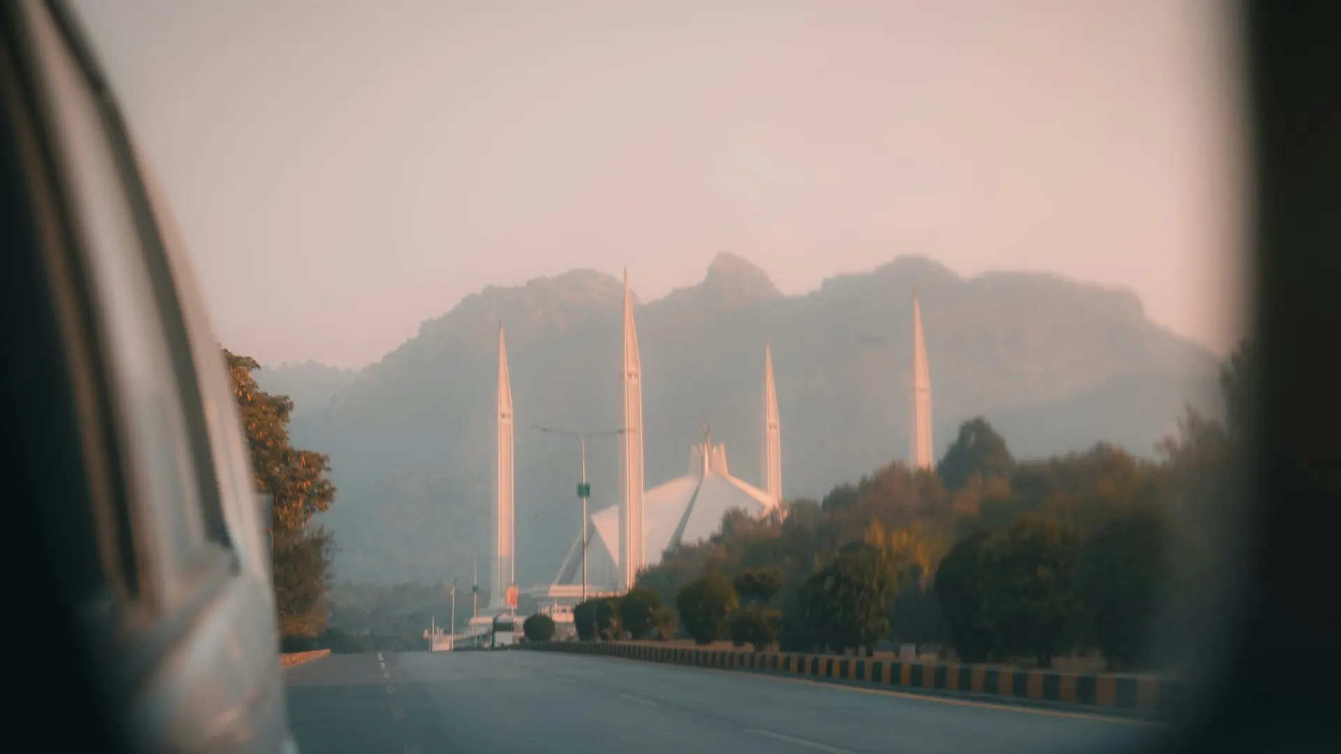 Sunset over a Pakistani landscape